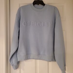 Boohoo Mens Light Blue Sweatshirt